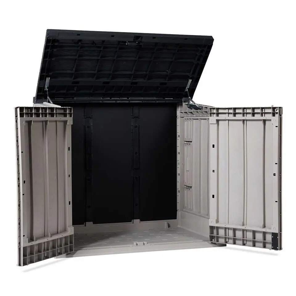 Toomax Stora way opbergbox plus XL 1270 liter - taupe donker grijs