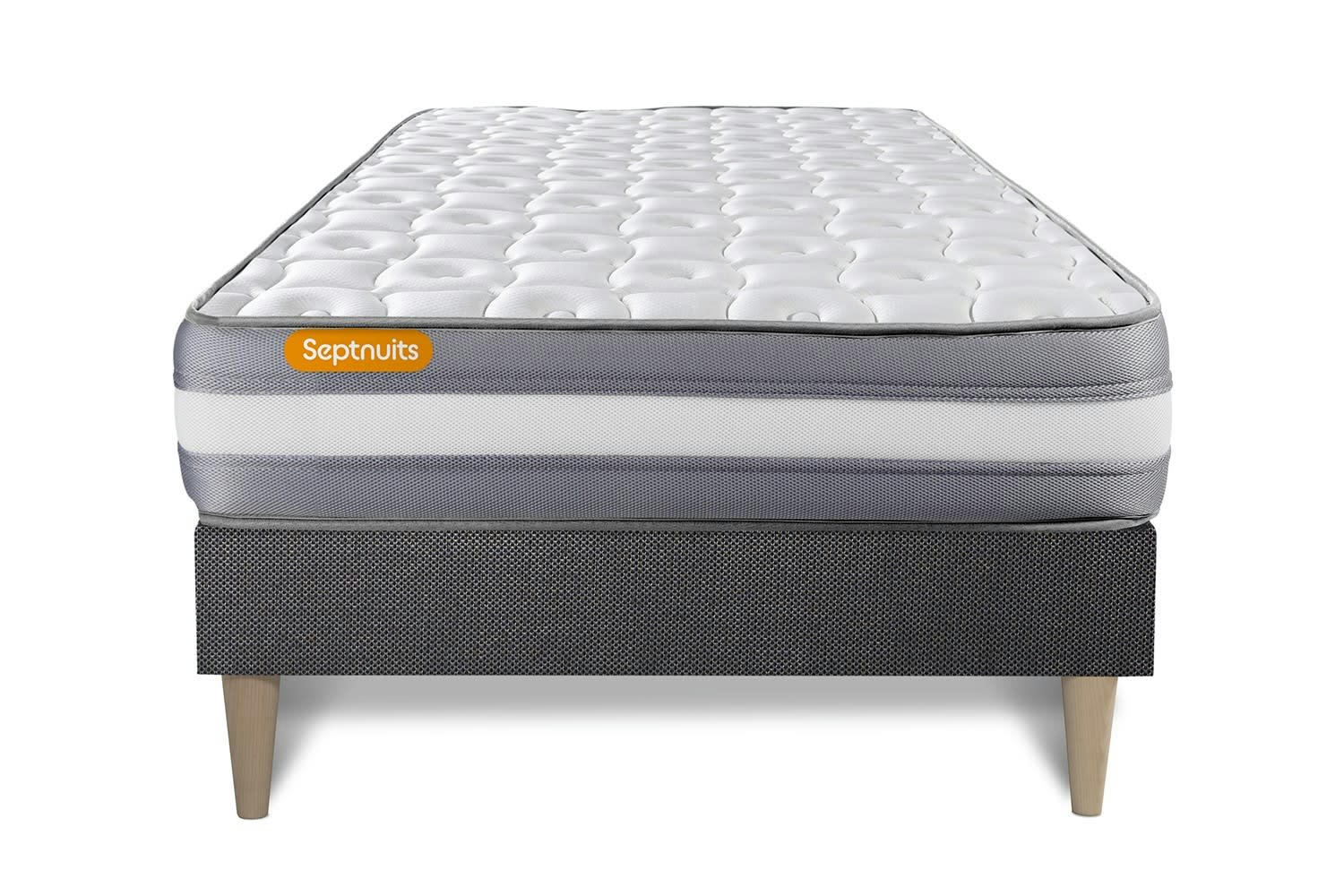 MEMO PLUS - Ensemble 90x190 Mémoire de forme - sommier kit