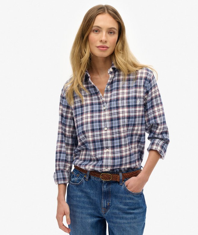 Check Flannel Boyfriend Shirt