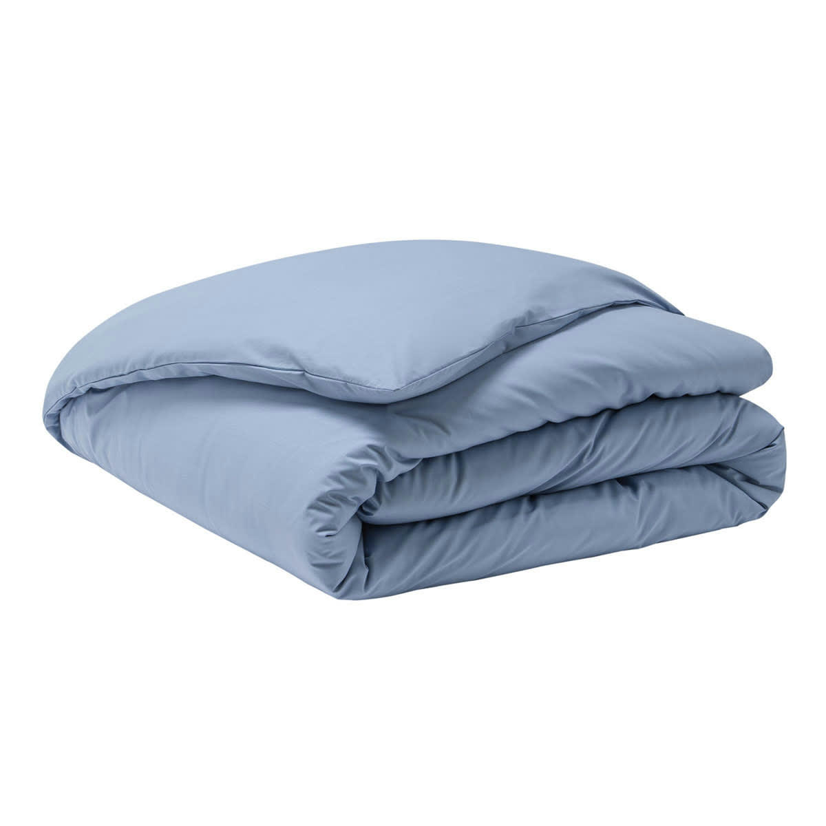 PREMIÈRE - Housse de couette en percale de coton bleu 200x200