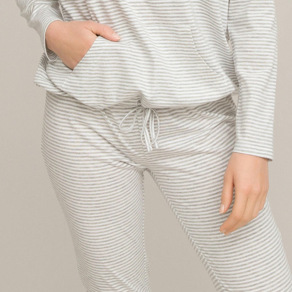Pyjama en maille rayée