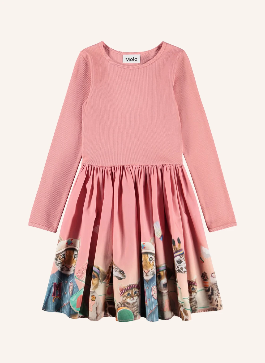 molo Kleid im Materialmix