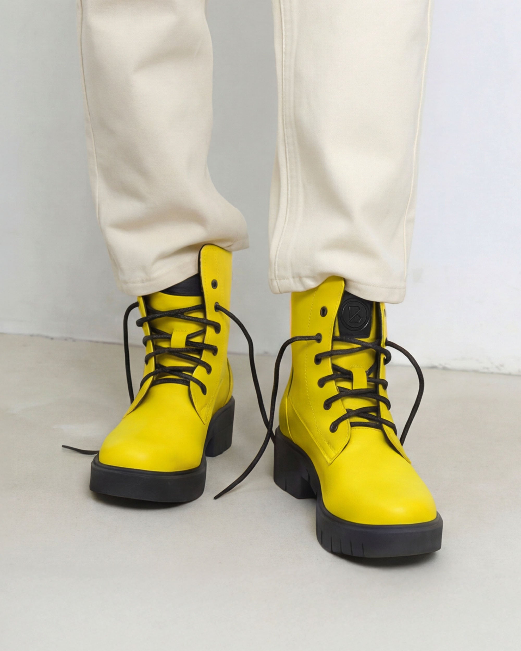 BOHEMA - Workers No. Buty Żółte, ze skóry roślinnej, polska rodzinna marka