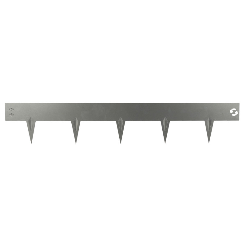 Bordure de jardin en acier galvanisé 100 x 17,5 cm