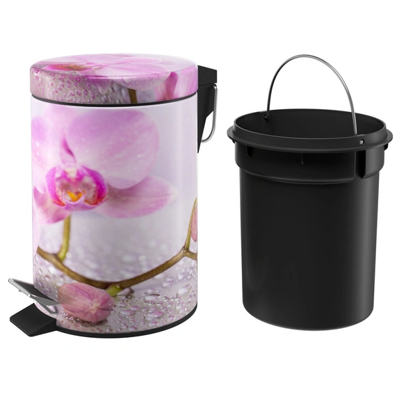 Kosmetikeimer »Blooming«, 3,0L, Rosa, Rund
