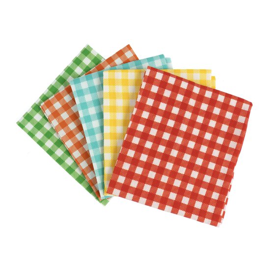 Gingham Cotton Fat Quarters 5 Pack