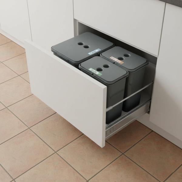 Zestaw koszy do segregacji FLEXI do szuflady BLUM 60 cm 1x16L 2x8L
