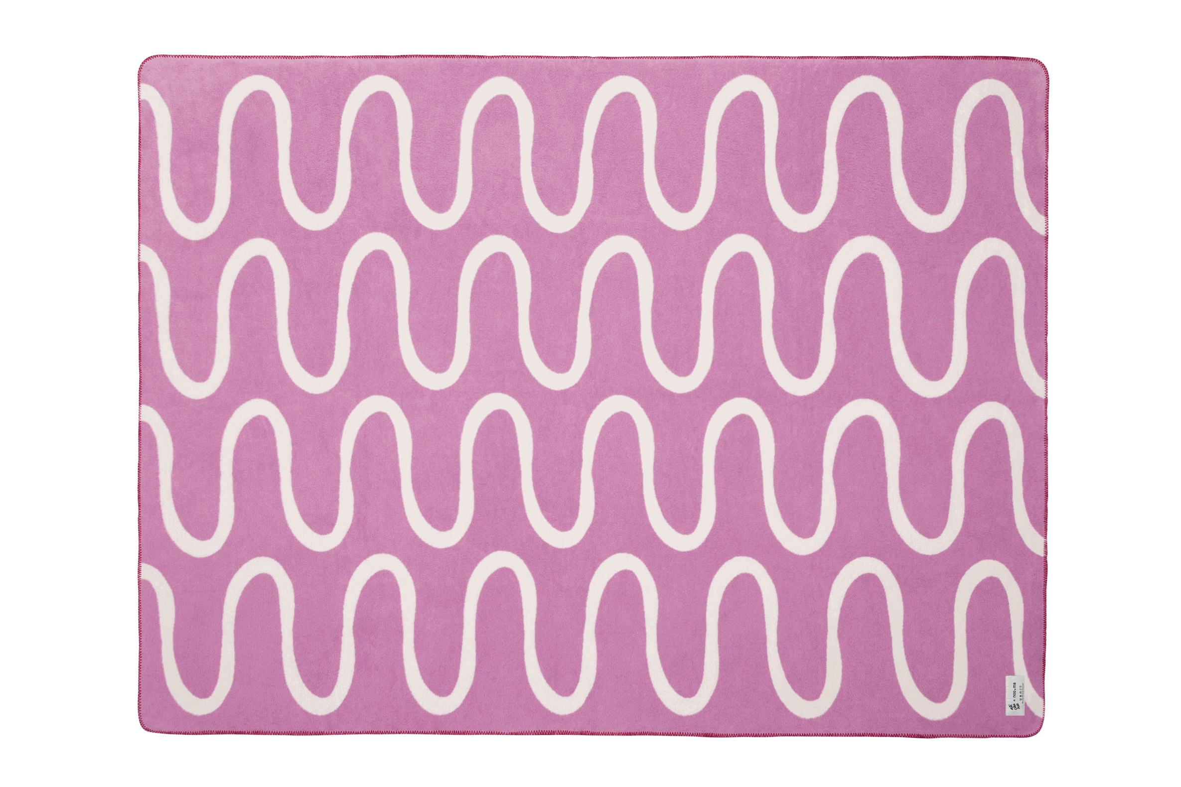 noo.ma SWIRL Katoenen deken - Lilac Fluff