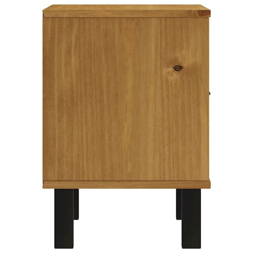 NNEVL Bedside Cabinet FLAM 40x35x50 cm Solid Wood Pine