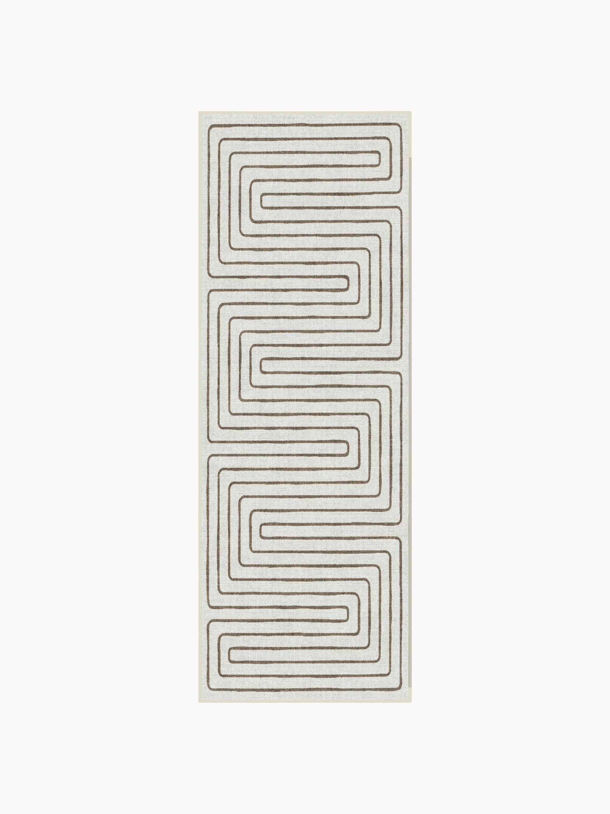 Waschbarer Chenille-Läufer Labyrinth von Jonathan Adler