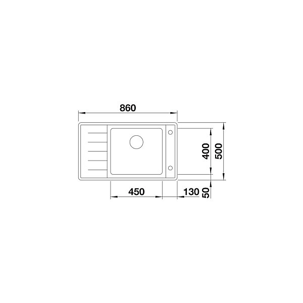 Evier Blanco Andano XL 6S-IF Compact -