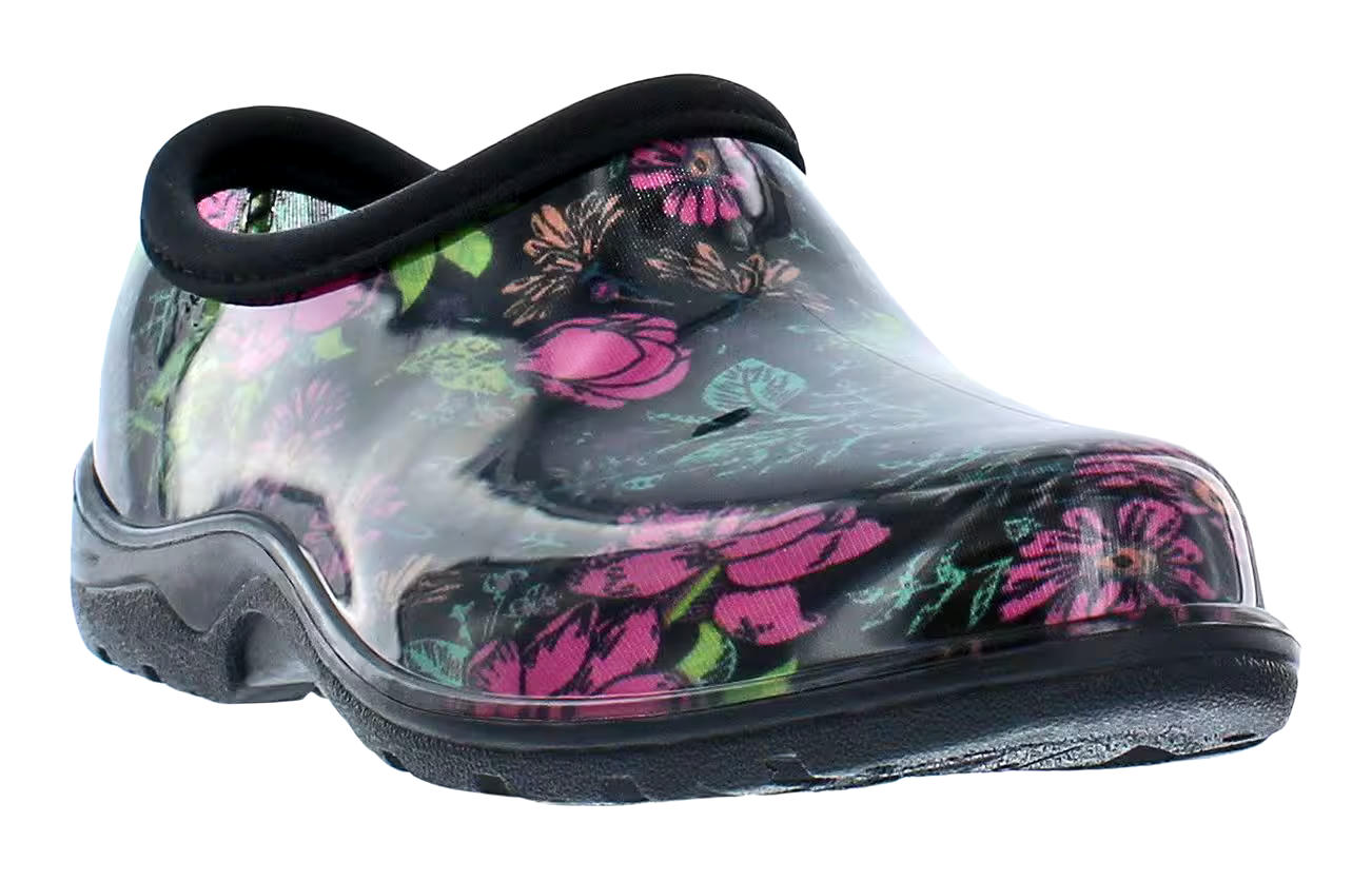 Outbound Garden Floral Waterproof Clogs, Women, Black