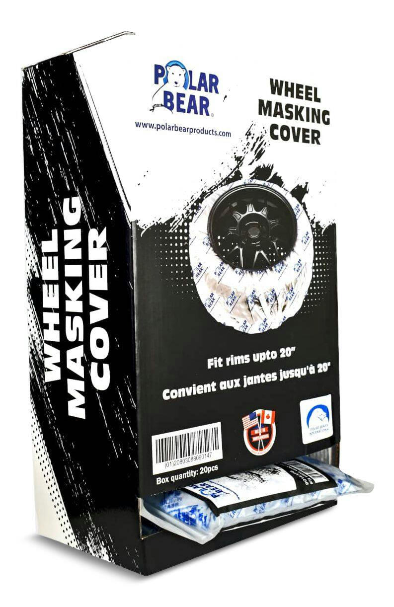 Polar Bear Wheel Masking Cover, 165mm X 165mm