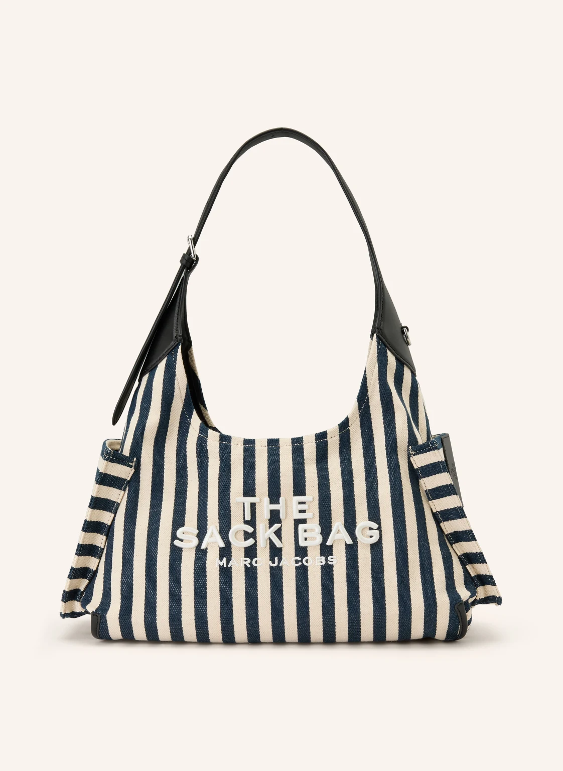 MARC JACOBS Schultertasche THE STRIPE CANVAS BELTED SACK BAG