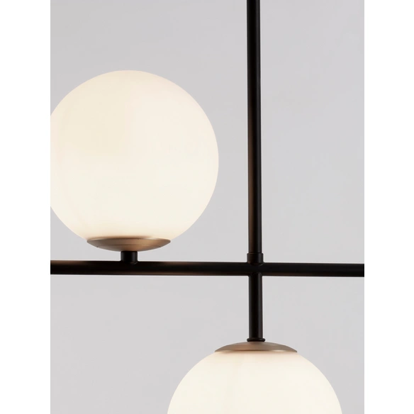 Pendelleuchte »Git «, LED, 3-flammig, goldfarben/weiß/schwarz