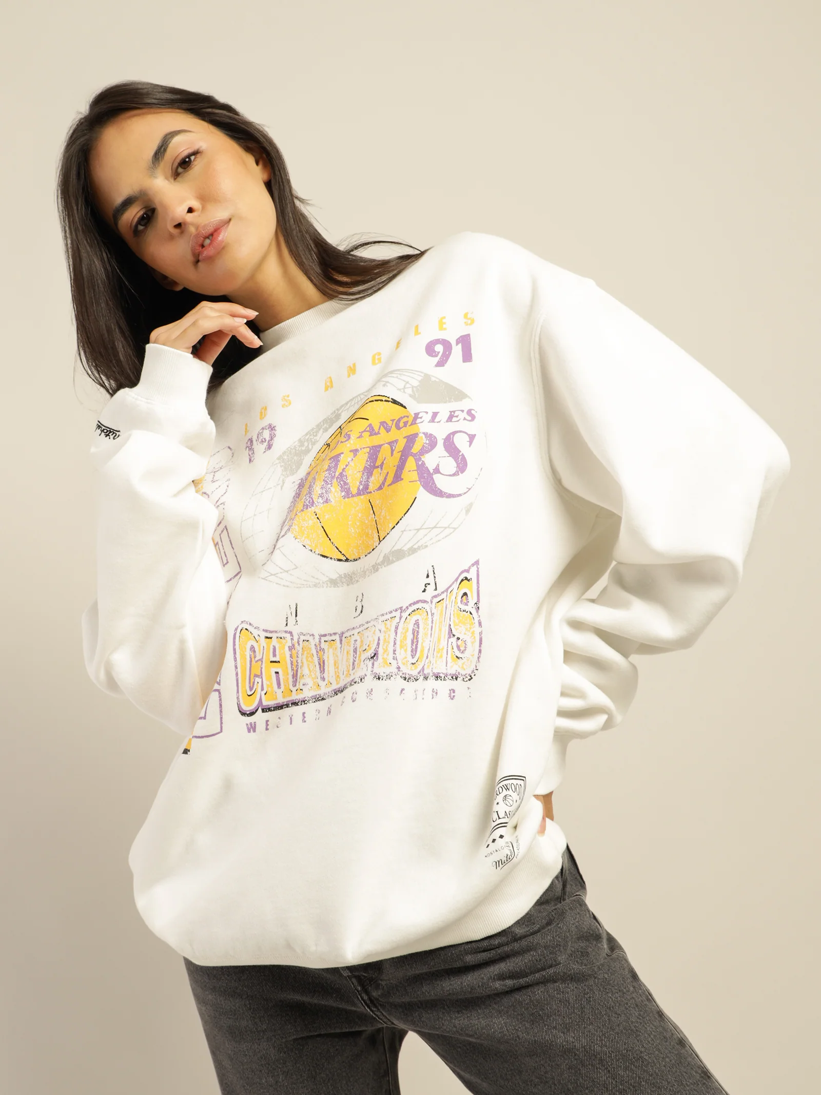 LA Lakers Road to Victory Crew Sweater