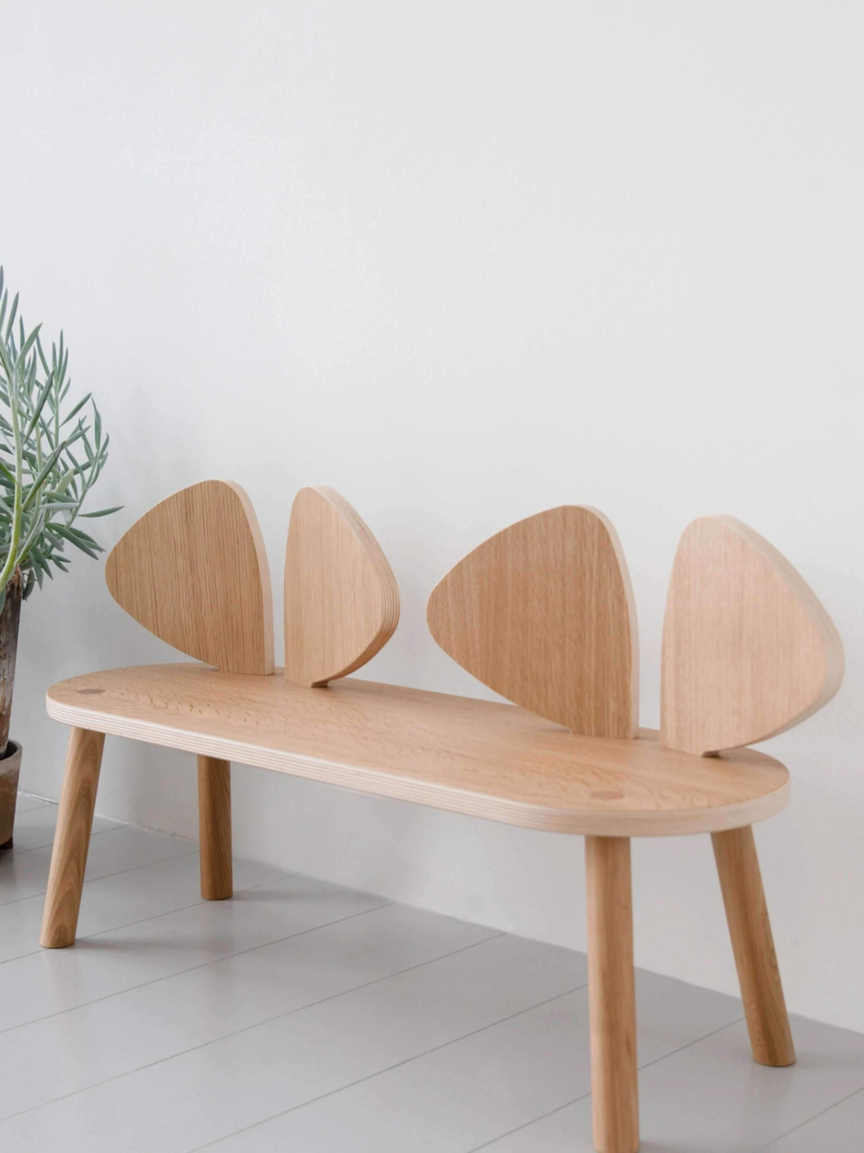 Kinder-Sitzbank Mouse aus Holz