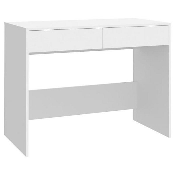Bureau Blanc 101x50x76,5 cm Aggloméré vidaXL