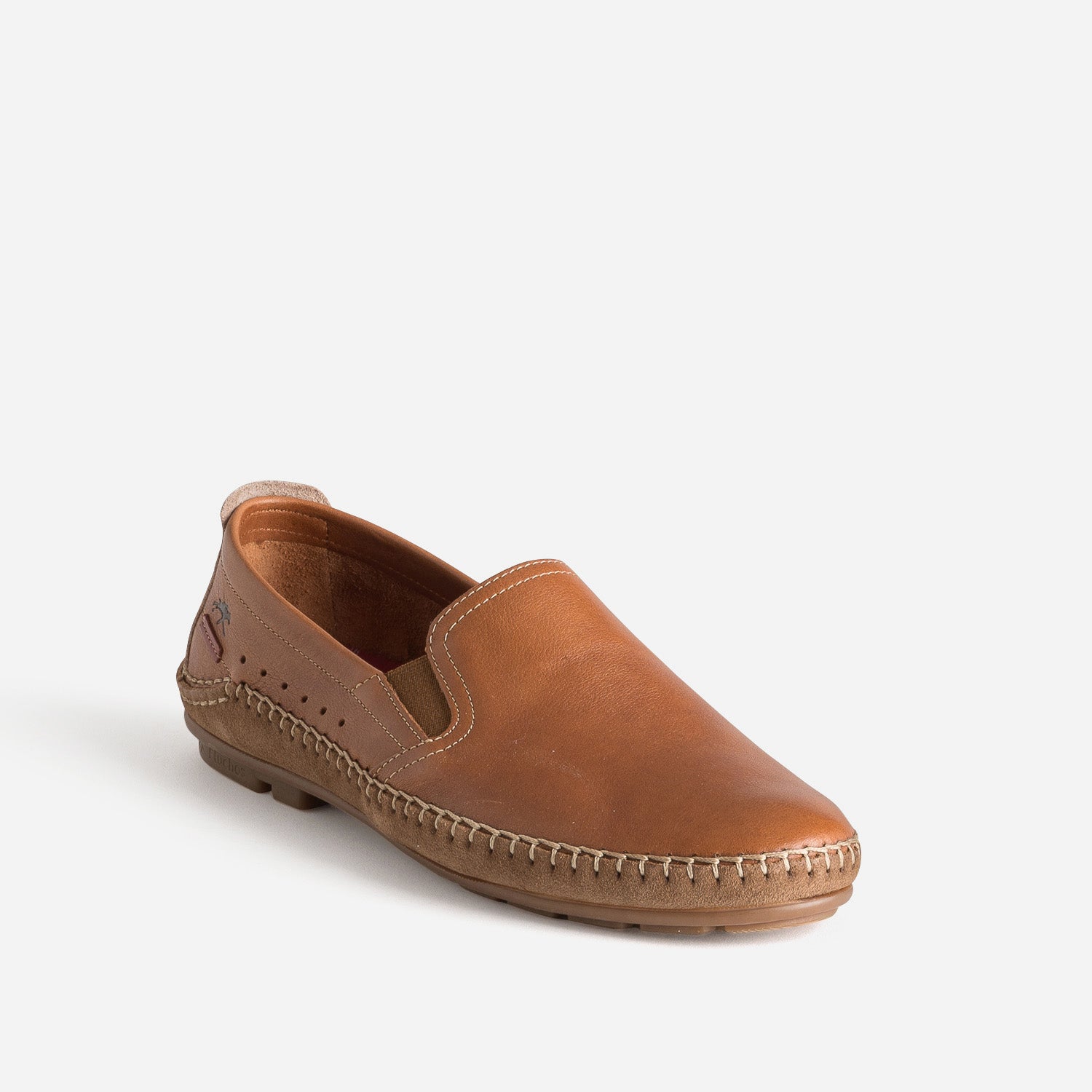 Slip-on FLUCHOS cognac cuir
