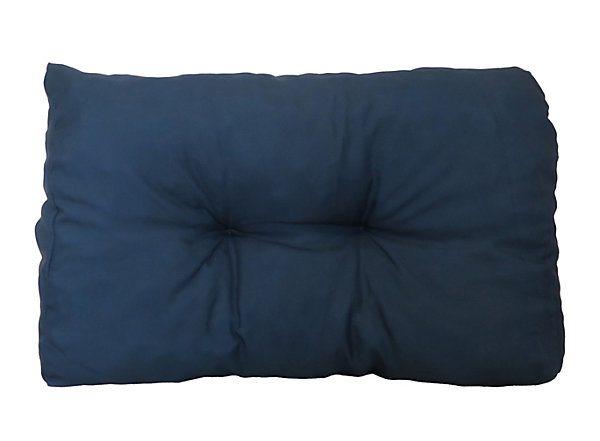 Coussin câle reins déperlant uni bleu marine L.60 x l.40 cm Easy for life