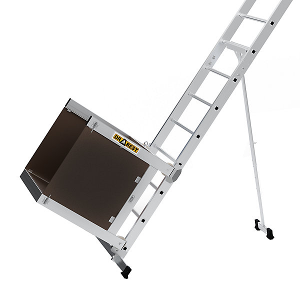 élévateur de toiture DRABEST, treuil électrique pour échelle avec chariot, 1 pièce