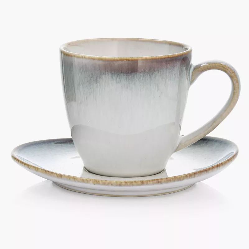 Filiżanka ze spodkiem DUKA FREJA 220 ml porcelana wielokolorowa