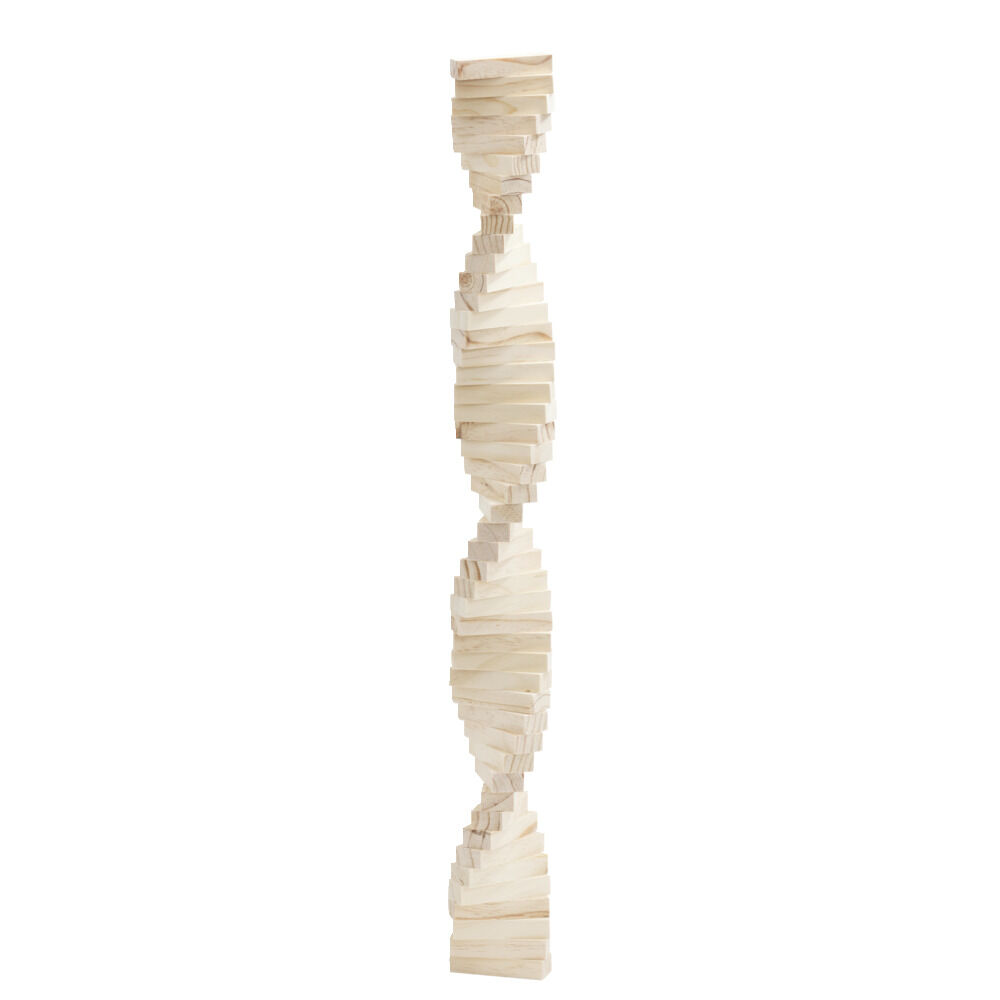 Bloc de construction tour en bois 7,5x7,5xH24cm (48 pièces)