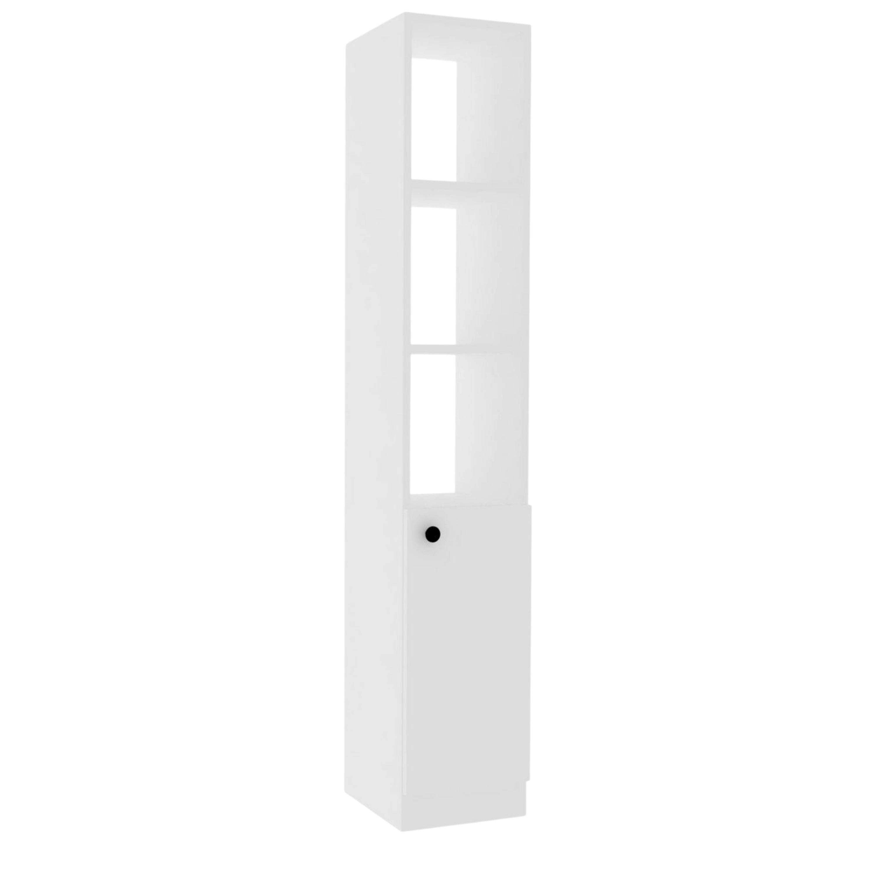 Colonne salle de bains blanche, 1 porte 3 niches MARFA