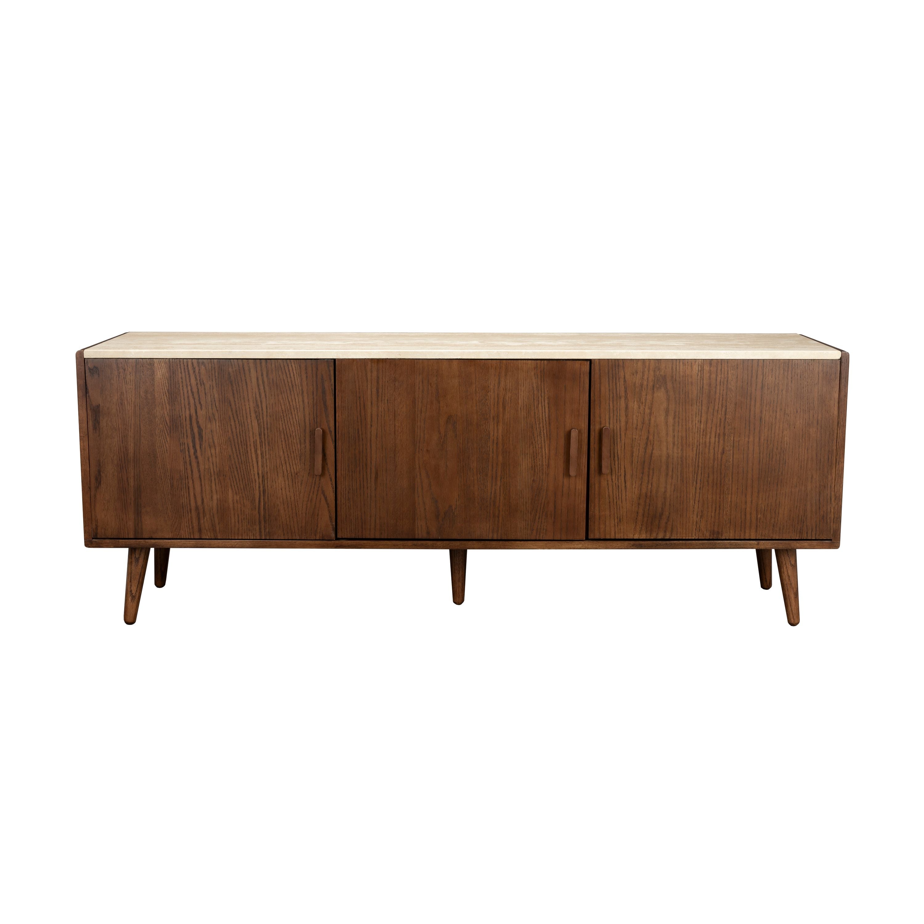 Dutchbone Arda Dressoir - Travertin - Walnoot
