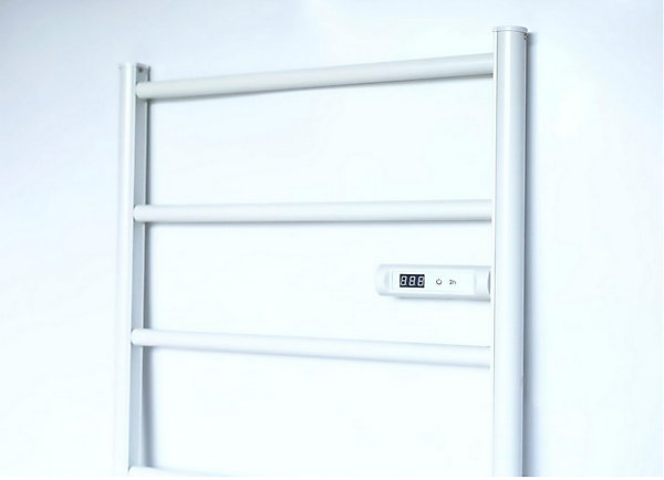 Chemin'Arte Sèche-Serviettes Blanc Design échelle 150cm - 250W - Thermostat électronique - Timer