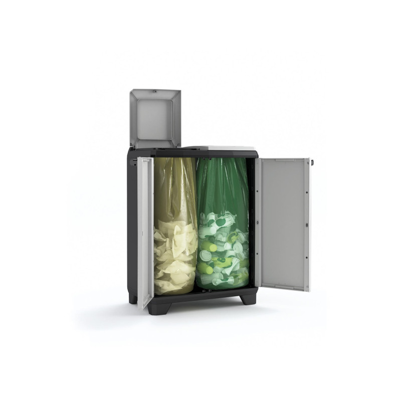 Armoire poubelle de tri sélectif Split premium KETER