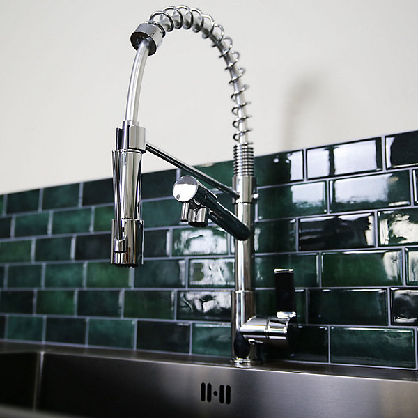 Mitigeur de cuisine chromé avec douchette Essebagno Hotto