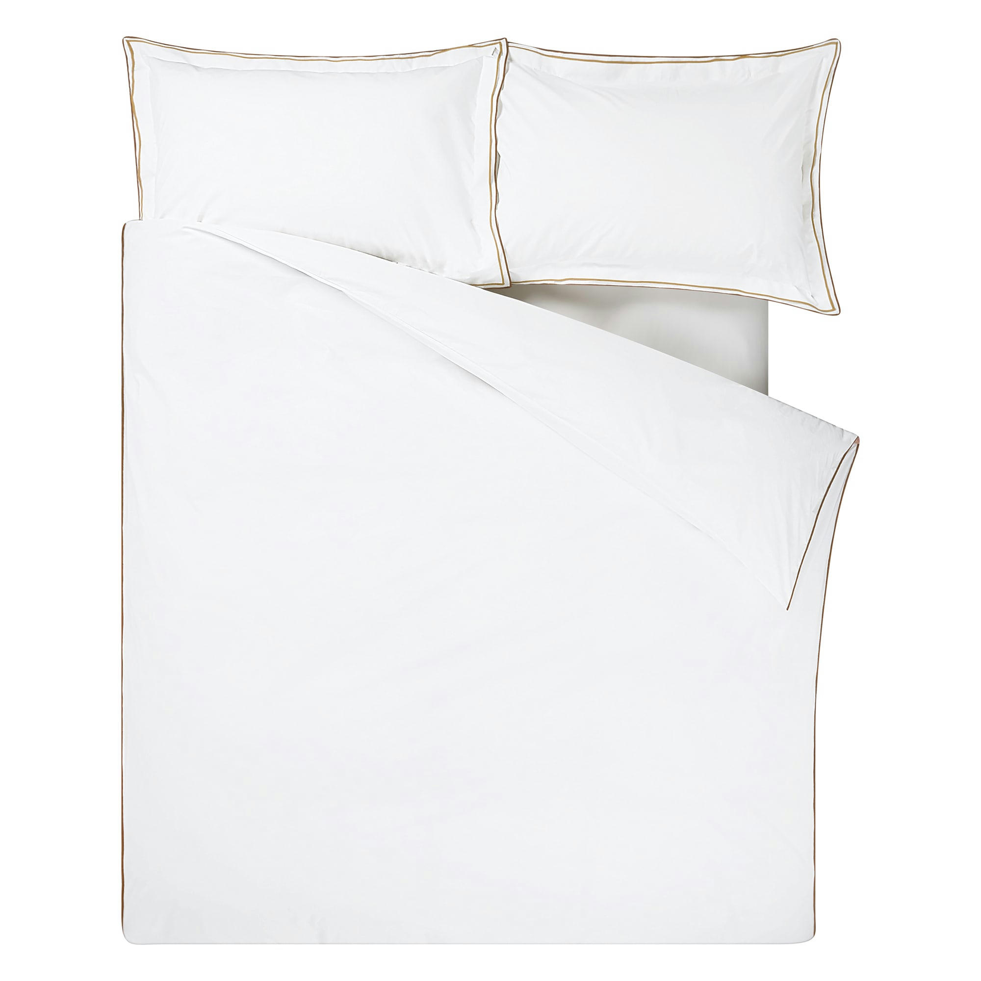 ASTOR - Taie d'oreiller bicolore unie en coton 50x75