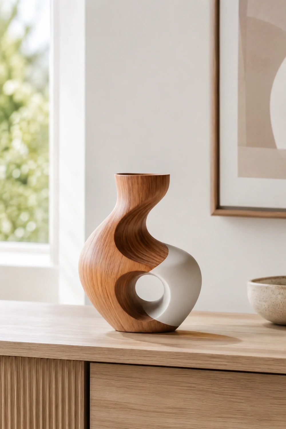 Vase Wood Sculpture #WG115