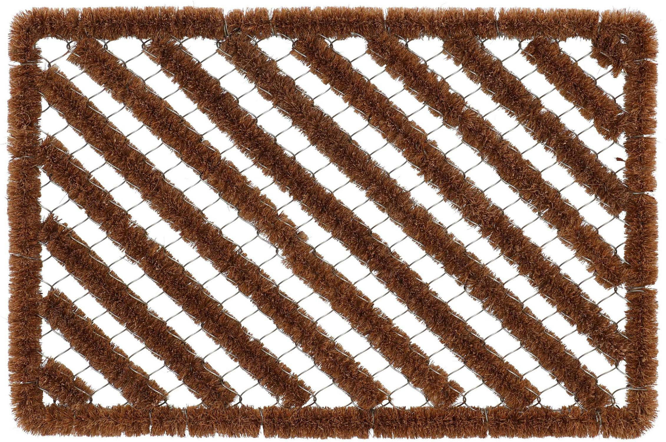 - Paillasson spirale en fibres de coco 60 x 40 cm