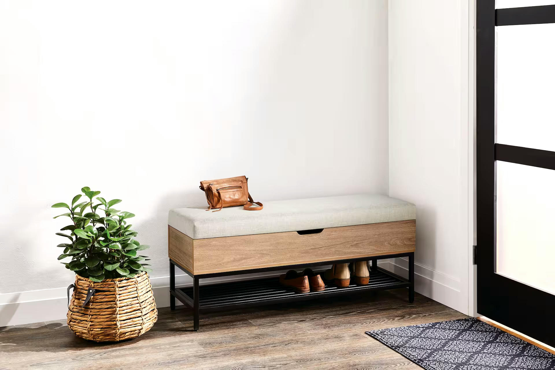 CANVAS Leaside Upholstered Storage Bench
