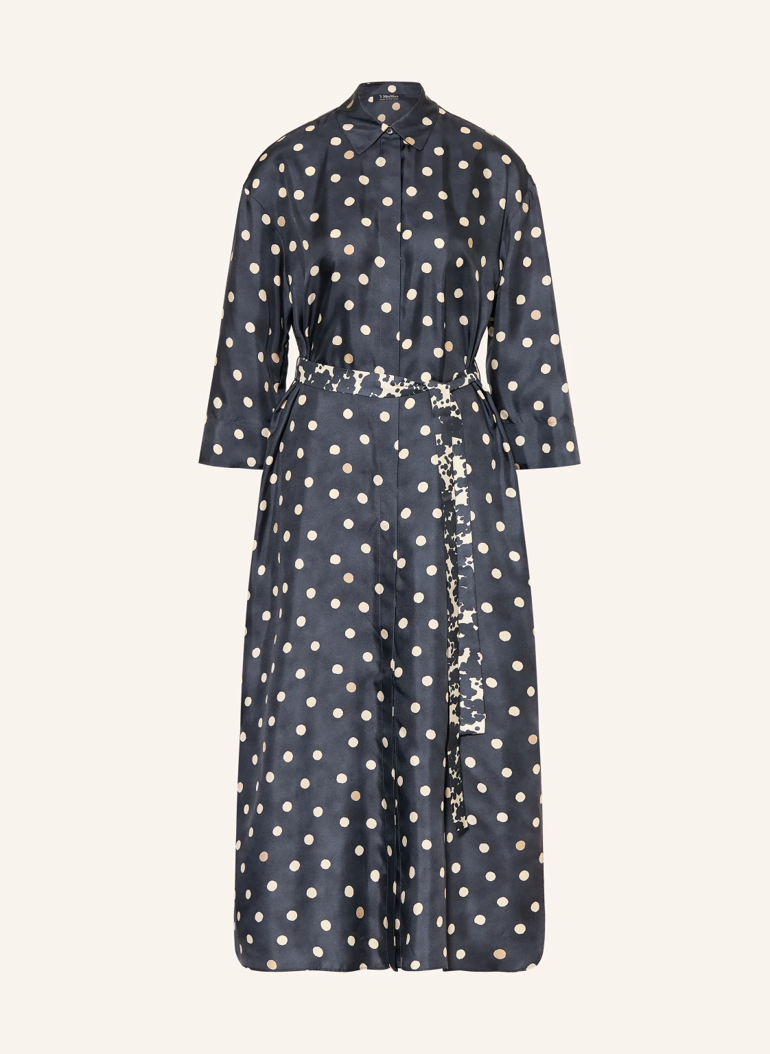 S Max Mara Hemdblusenkleid LEVA aus Seide mit 3/4-Arm