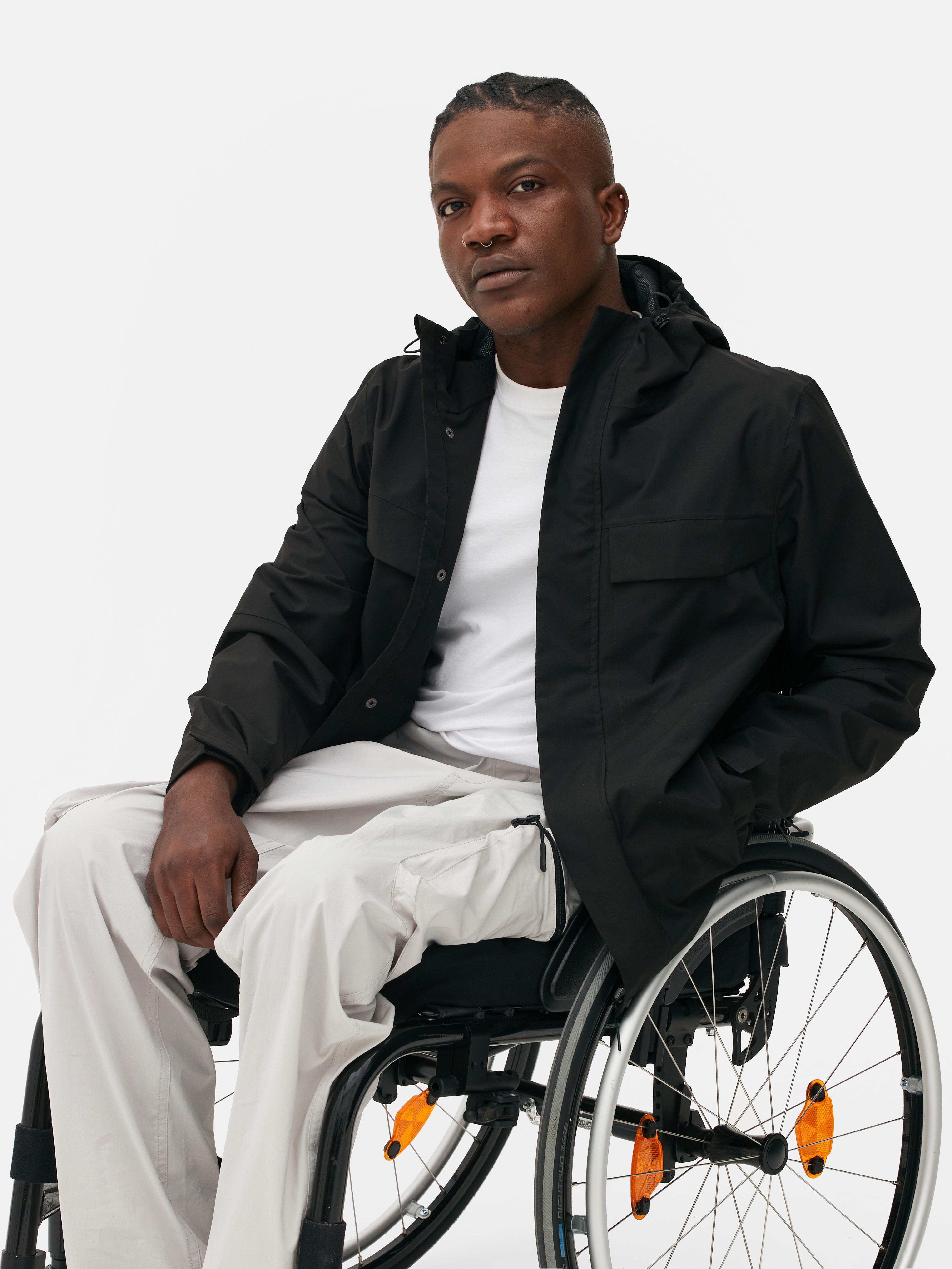 Zip-Up Hooded Raincoat