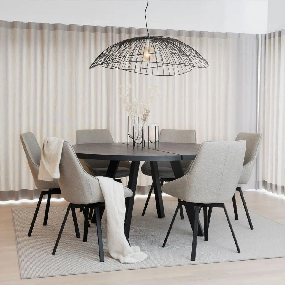 Rowico Home Alison Draaibare Eetkamerstoel Beige - Stof