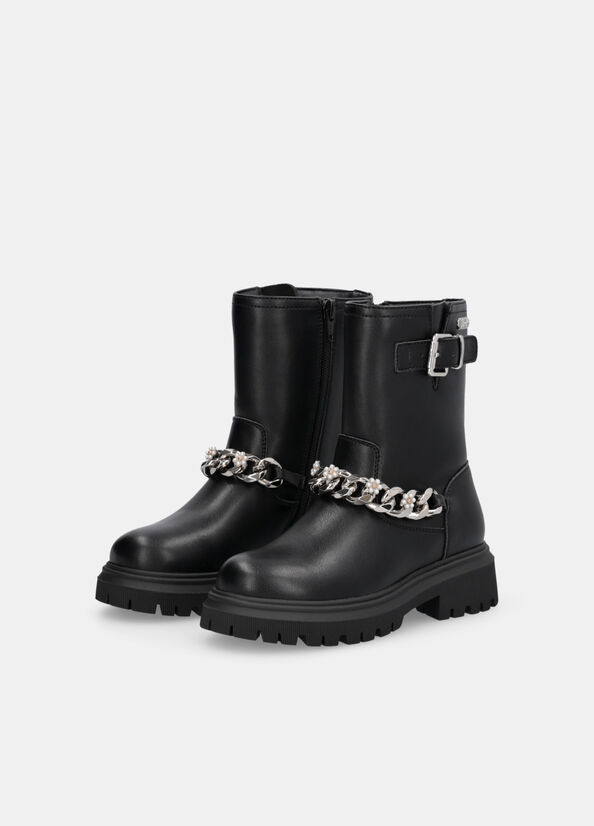 Biker boot con catena gioiello