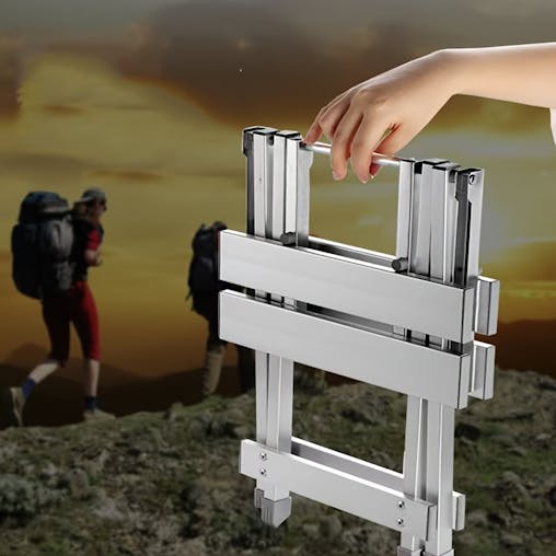 NNETM Ultra-Lightweight Folding Aluminum Camping Stool