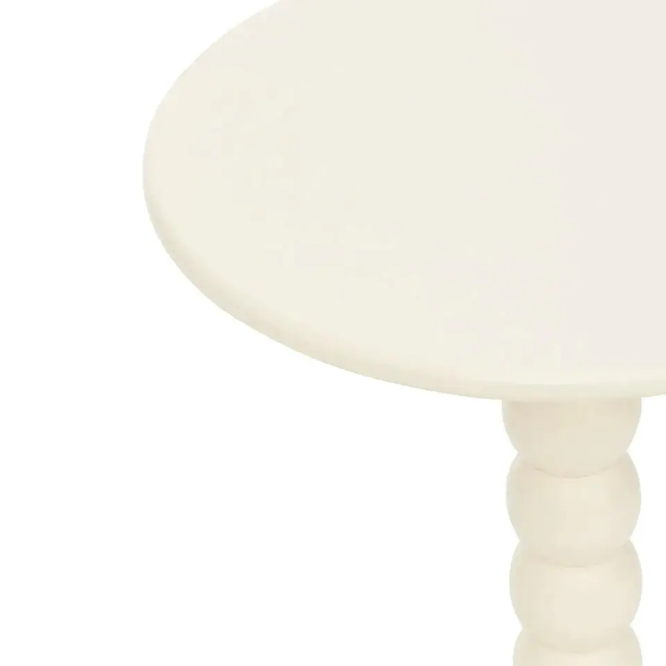 Atmosphera Bijzettafeltje Bologna - wit - D38x H46 cm - MDF