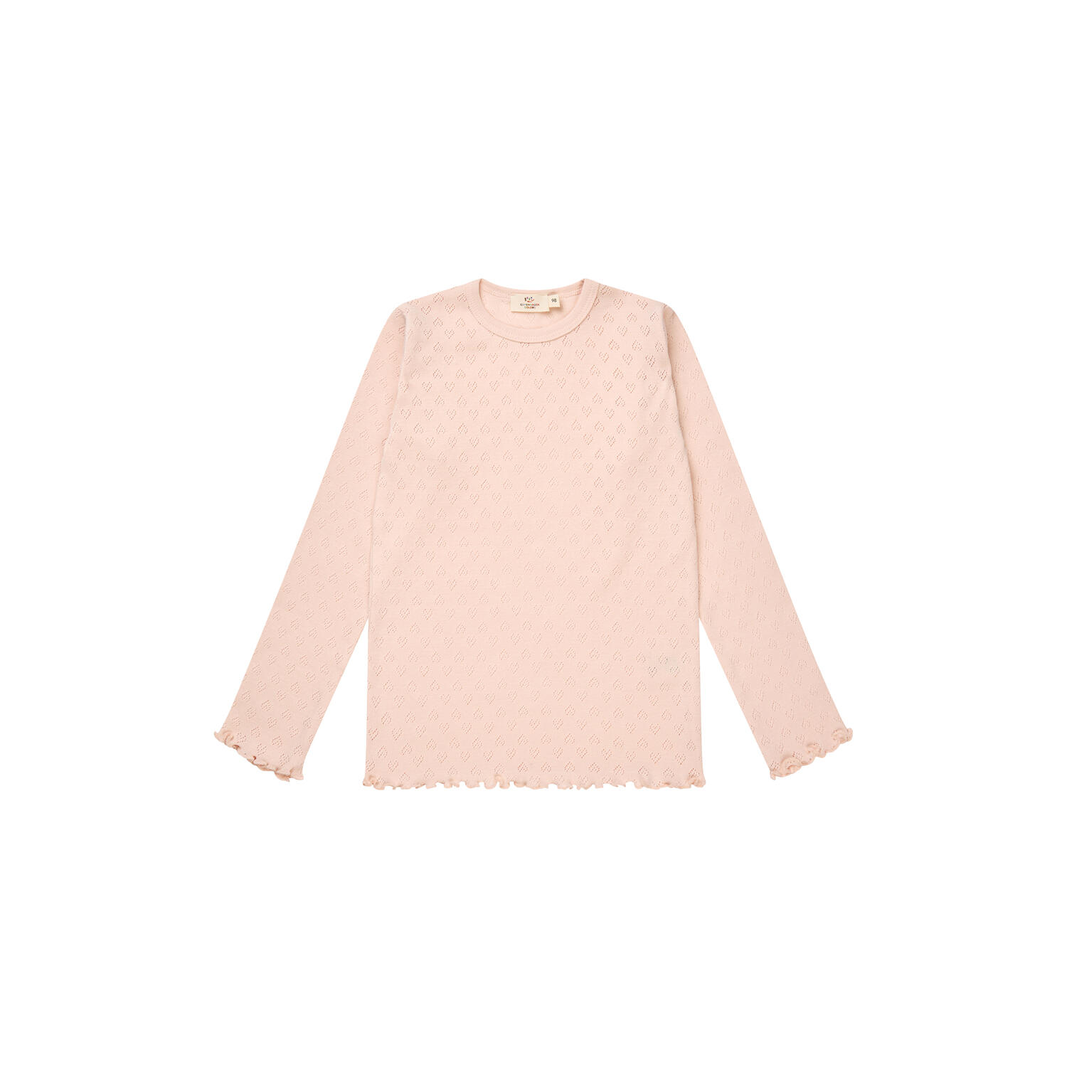 Pointelle Heart LS Tee