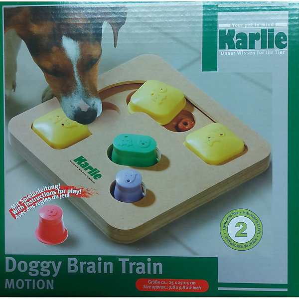 jeu de stratégie cache friandise DOGGY Brain train motion 25 par25 par 5 cm pour chien