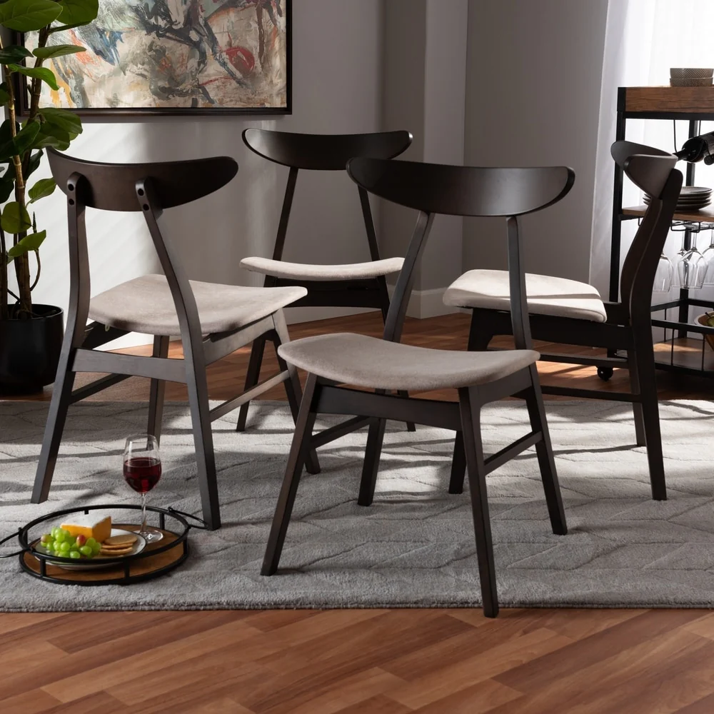 Carson Carrington Pautrask Upholstered 4-piece Dining Chair Set