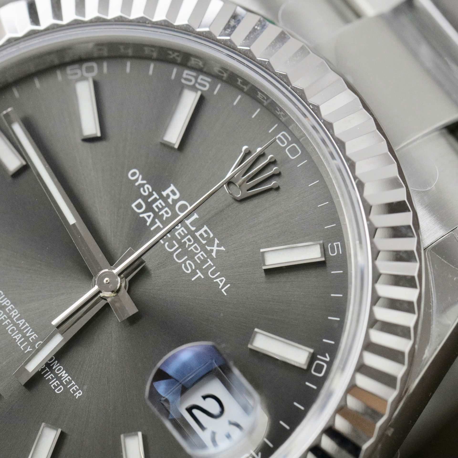 Rolex Datejust 126334 904L Steel Grey Dial 41mm Oyster Super Clone