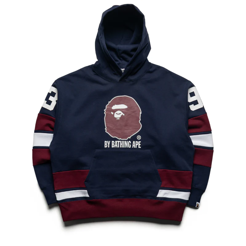 A Bathing Ape Bape Pullover Hoodie - Navy