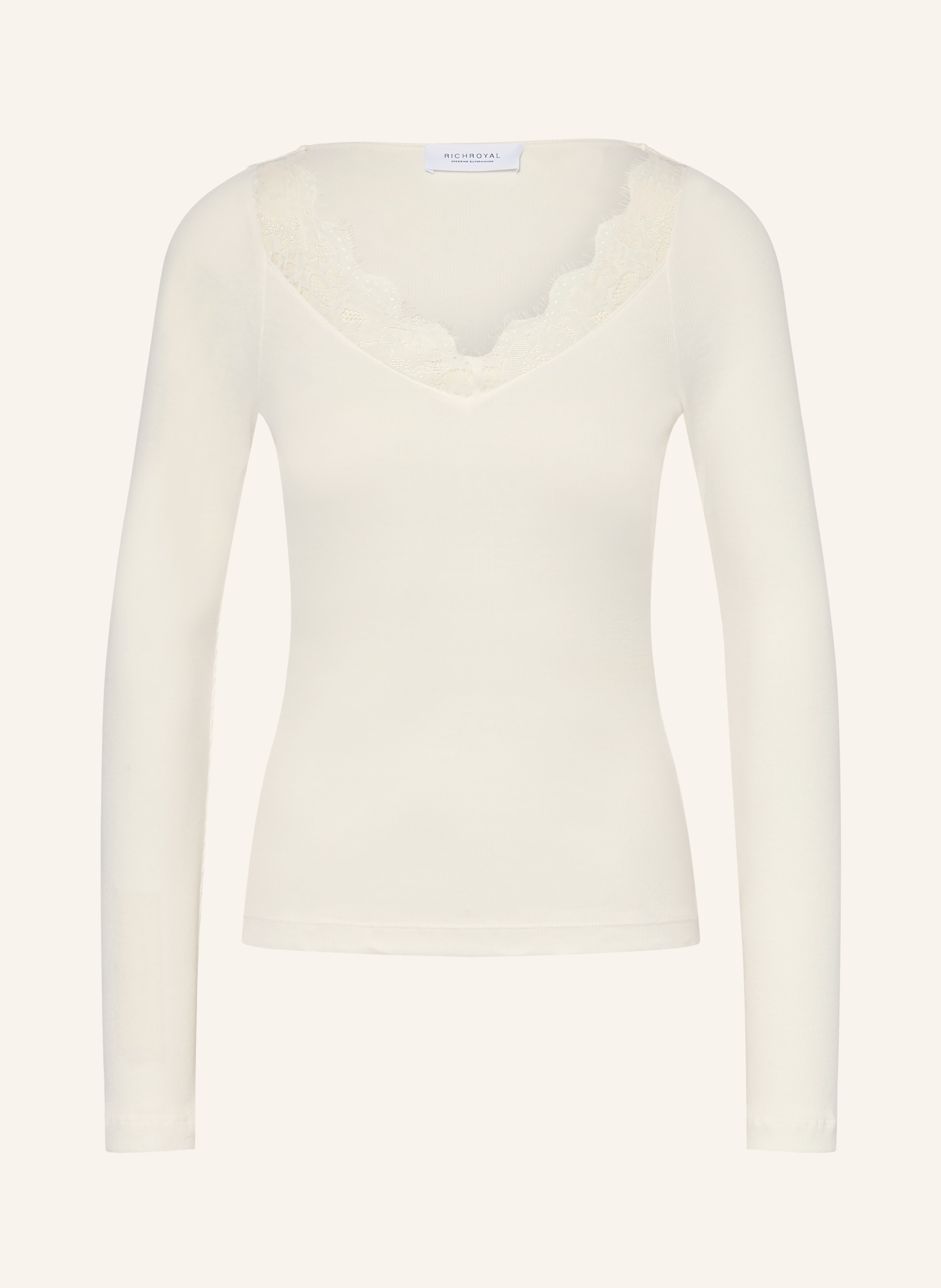 Rich & Royal Longsleeve mit Spitze