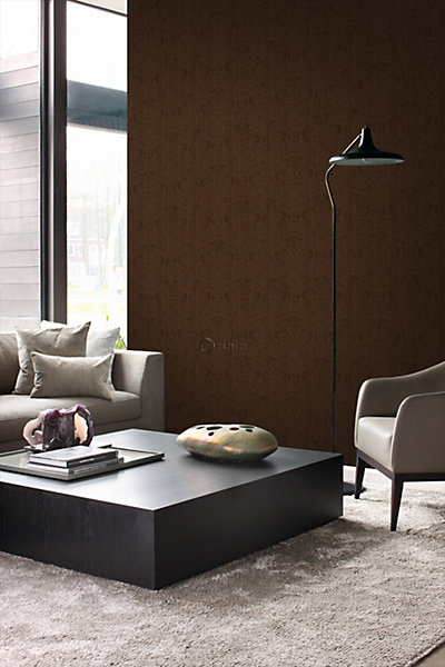 Origin Wallcoverings papier peint ornement marron et or brillant 53 cm x 10.05 m
