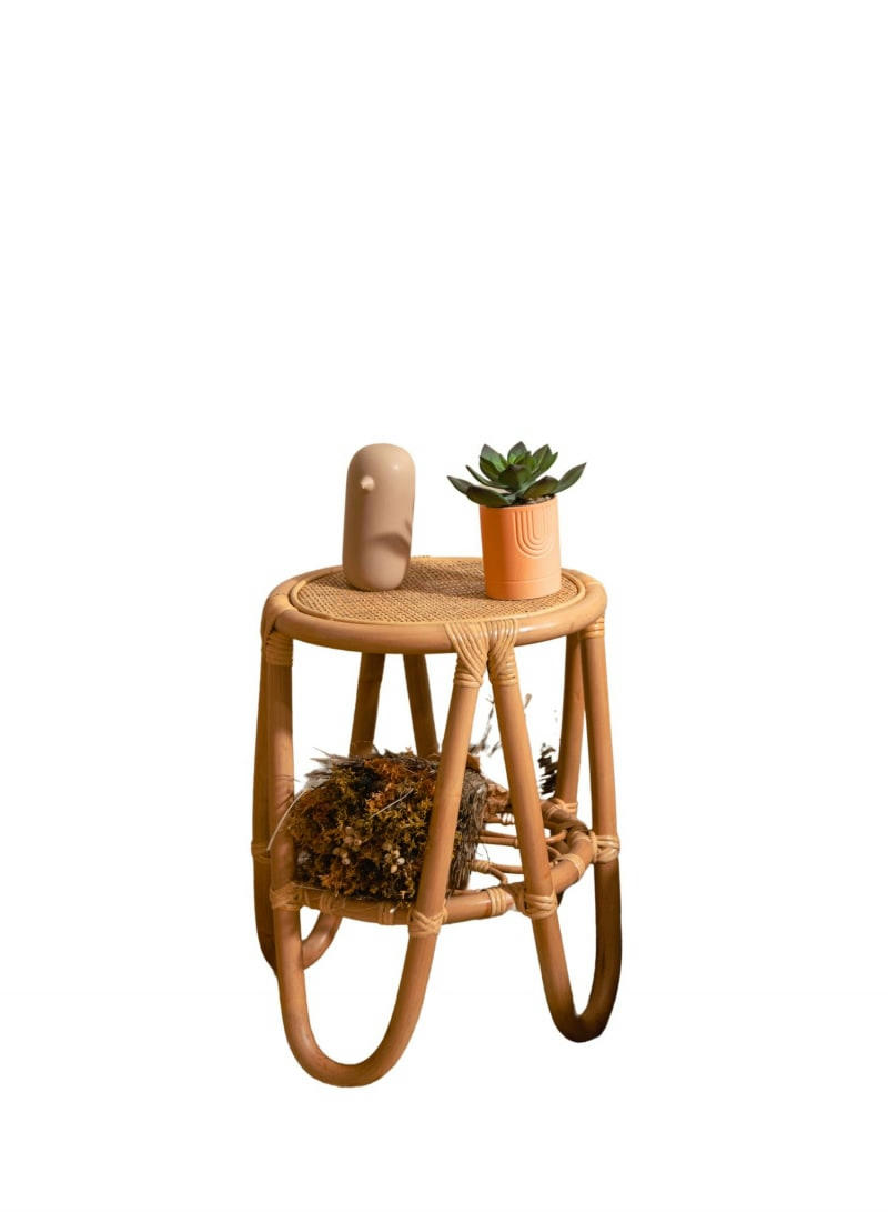 GILI - Tabouret rotin